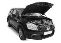  упоры капота для nissan qashqai i (2007-2014) 2 шт. № uniqas012