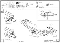 Фаркоп Galia для Mitsubishi Outlander (2012-2022) № M126A