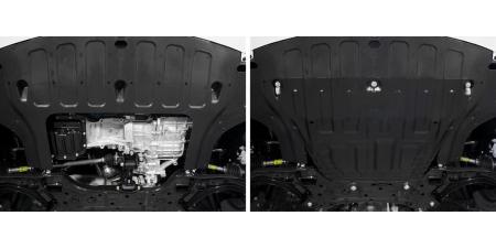 Защита картера и КПП для Hyundai Solaris (2017-2022) № AM.2370.1