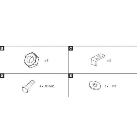 Крепеж к защите картера и КПП для Lexus RX 200t, 270, 350, 450h (2009-2015) № PZ4AL-02057-60