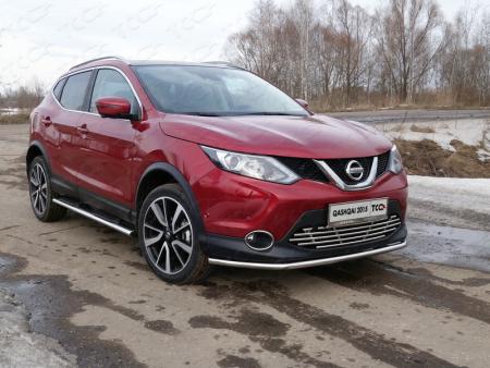 Защита передняя нижняя 42,4 мм NISSAN Qashqai 2015-2019 SPB арт. NISQASHSPB15-19