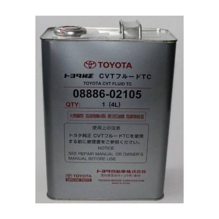 Масло трансмиссионное TOYOTA CVT Fluid TC 4L артикул 08886-02105