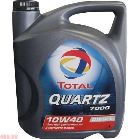 Масло TOTAL QUARTZ DIESEL 7000 10W40 мот син (5л) PCMO