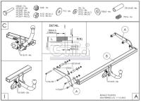 Фаркоп Galia для Renault Fluence седан (2010-2017) № R089A