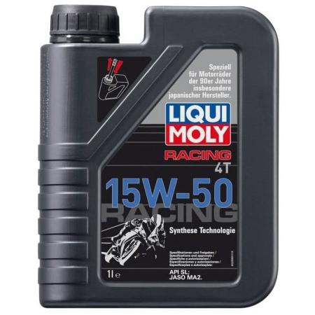 Масло моторное НС-синтет. для мотоциклов 15W50 LIQUI MOLY 1л Racing 4T артикул 2555