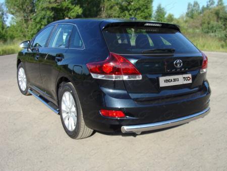 Защита задняя (овальная) 75х42 мм TOYOTA Venza 2013-2016 арт. TOYVEN13-10