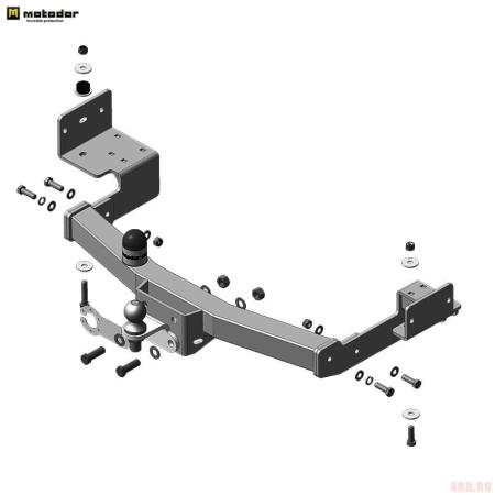 Фаркоп для Mitsubishi Pajero Sport (2008-2015) № 91311-FE