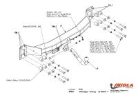 Фаркоп Imiola для Porsche Cayenne (2010-2014) № W.031