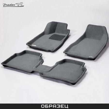 Коврики салона Pradar 3D текстильные серые для Hyundai Tucson (2004-2009) № SI 07-00118