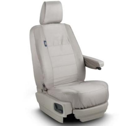 Чехлы на передние сиденья с DVD водонепроницаемые (оригинальные) цвет Almond для Land Rover Range Rover (2014-2021) № VPLAS0131SVA