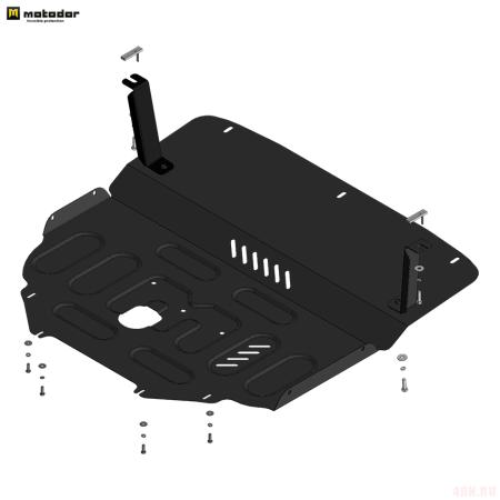 Защита картера и КПП для Changan UNI-T (2020-2024) № 77206