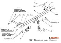 Фаркоп Imiola быстросъемный для Volkswagen Passat B6 седан, универсал (2005-2010) № W.A26