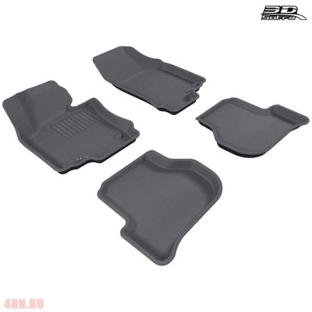 Коврики салона Sotra Liner 3D Lux серые для Volkswagen Golf 5 (2003-2009) № STR74-00131