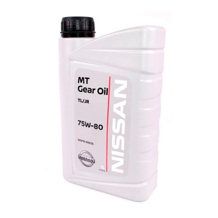 Масло трансмиссионное NISSAN MT GEAR OIL TYPE TL/JR 75W80 синтетическое 1л KE916-99935R