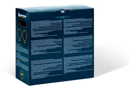 Колпаки колесные MICHELIN 15", "Калибр", серебристо-черные, 4 шт. № 300237