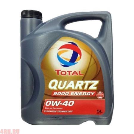 Масло Total Quartz 9000 Energy 0W40 моторное 5 л артикул 195283