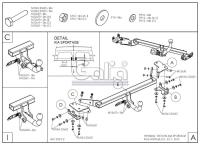 Фаркоп Galia для Kia Sportage (2015-2021) № H095A