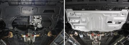 Защита картера и КПП для Volkswagen Polo седан, хэтчбек (2010-2020) № AM333.5877.1