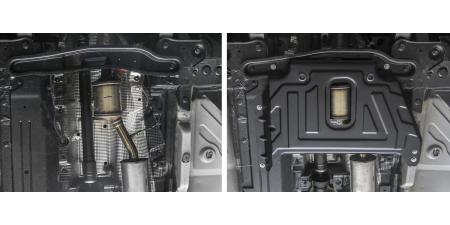 Защита кислородного датчика для Nissan Terrano (2016-2022) № AM.4725.3