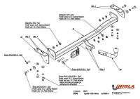 Фаркоп Imiola для Toyota Yaris Verso (2000-2004) № T.034