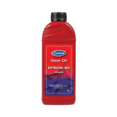 Масло трансмиссионное 80W90 COMMA 1л EP 80W90 GL4 GEAR OIL артикул GO41L