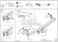 Фаркоп Galia для Peugeot 208 хэтчбек (2012-2019) № P042A