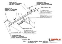 Фаркоп Imiola для Volkswagen Passat B8 седан (2015-2023) твердое крепление № W.041
