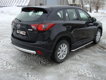 Защита задняя (центральная) 75х42 мм MAZDA CX-5 2012-2015 арт. MAZCX512-05