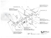 Фаркоп Imiola для Mazda 3 хетчбек (2013-2018) твердое крепление № X.027