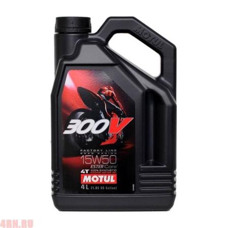 Масло Motul 300V 4T FL ROAD RACING 15W50 4T 4 л