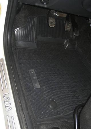 Комплект ковриков салона и багажника для Lada (ВАЗ) Largus универсал, универсал Cross 5 мест (2012-2025) № K16003001-2