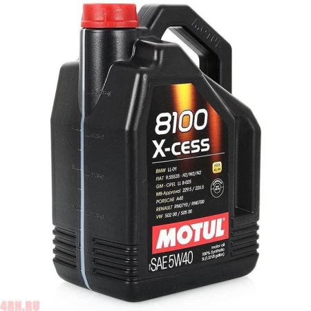 Масло Motul 8100 X-cess 5W40 A3/B3/B4 моторное синтетическое 4л 14