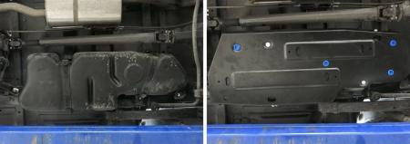 Защита топливного бака для UAZ Patriot (2016-2025) № 222.6322.1