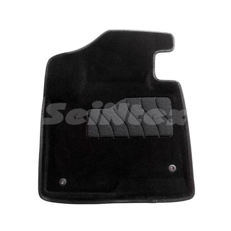 Коврики салона 3D текстильные для Hyundai Santa Fe (2012-2018) бежевые № 84117