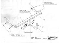 Фаркоп Imiola для Volkswagen Tiguan (2016-2023) твердое крепление № Z.023