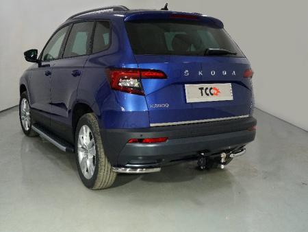 Защита задняя (уголки) 42,4 мм SKODA Karoq 2020-2024 арт. SKOKAR20-32