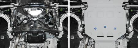 Защита КПП для Volkswagen Touareg (2018-2025) № 333.5871.1