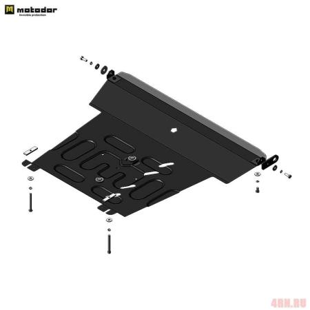 Защита картера и КПП для Nissan Almera Classic (2006-2013) № 51425