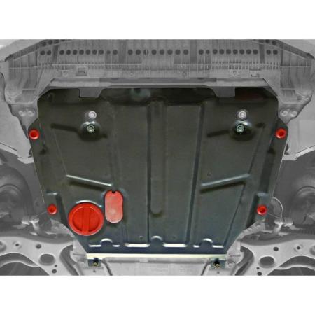 Защита картера и КПП для Toyota Auris (2007-2013) увеличенная № 111.05773.1