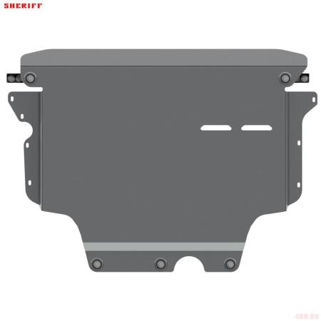 Защита картера и КПП для Volkswagen Tiguan (2017-2023) № 26.3676