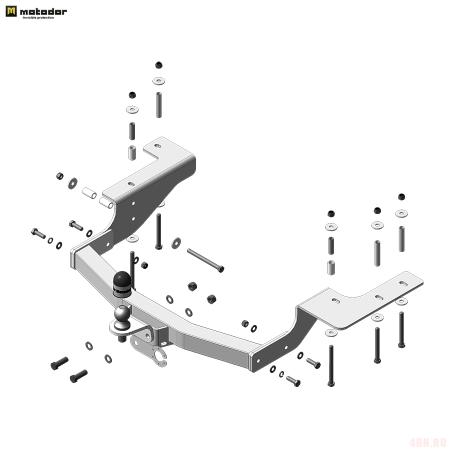 Фаркоп для Great Wall Hover H5 (2011-2015) № 93111-FE