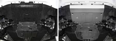 Защита радиатора, двигателя, КПП и раздаточной коробки для BMW X6 (2019-2025) 3 части № K333.0533.1