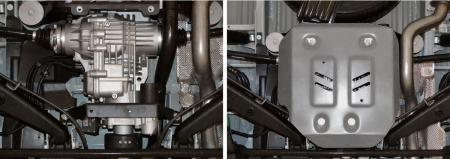 Защита редуктора для Volkswagen Multivan 4WD (2003-2015) № 333.5845.1