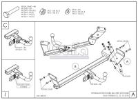 Фаркоп Galia быстросъемный для Hyundai i30 универсал (2017-2024) № H100C