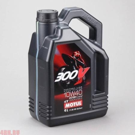 Масло Motul 300V 4T Factory Line синтетическое 10W40 4T 4л