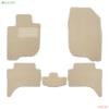 Коврики салона Klever текстильные Premium для Mitsubishi L200 (2015-2023) 5 шт. бежевые № KLEVER04353022112kh