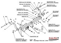 Фаркоп Imiola для Renault Megane Classic седан (1996-2002) № R.014