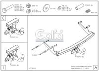 Фаркоп Galia для Renault Logan седан (2014-2020) № D043A