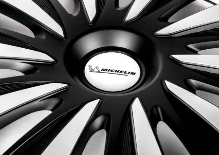 Колпаки колесные MICHELIN 16", "Калибр", серебристо-черные, 4 шт. № 300238