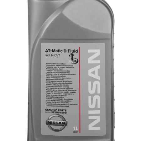 Масло трансмиссионное Nissan MATIC FLUID D 1л KE908-99931R